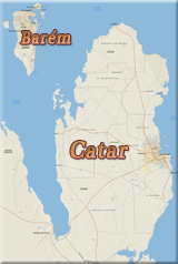 Mapa Catar