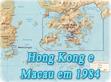 Hong Kong Macau mapa antigo