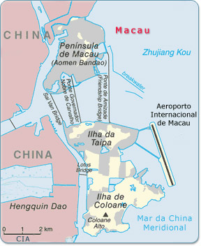 Mapa Macau