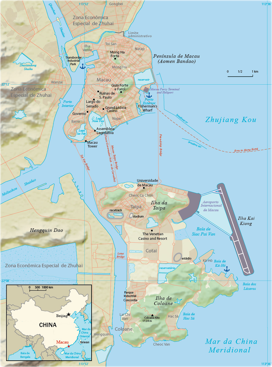 Mapa Macau