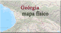 Mapa fisico Georgia