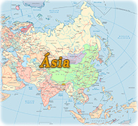 Mapa politico Asia