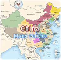 China mapa politico