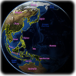 Leste Asia globo