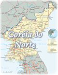 Mapa Coreia Norte