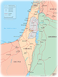 Mapa Israel