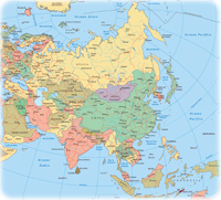 Mapa politico Asia