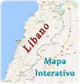 Libano Mapa