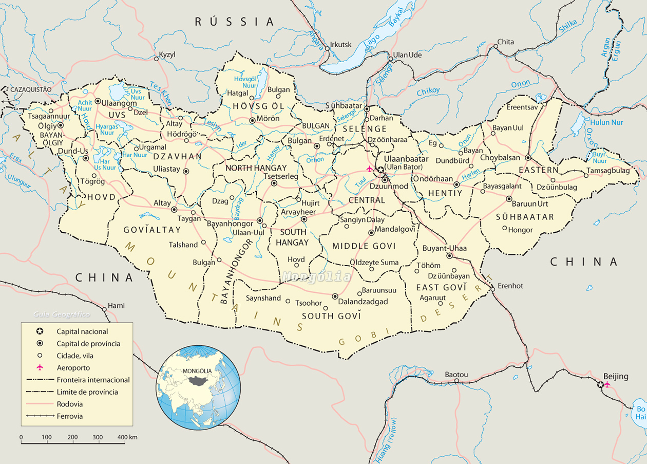 Mapa Mongolia