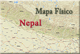 Nepal mapa fisico