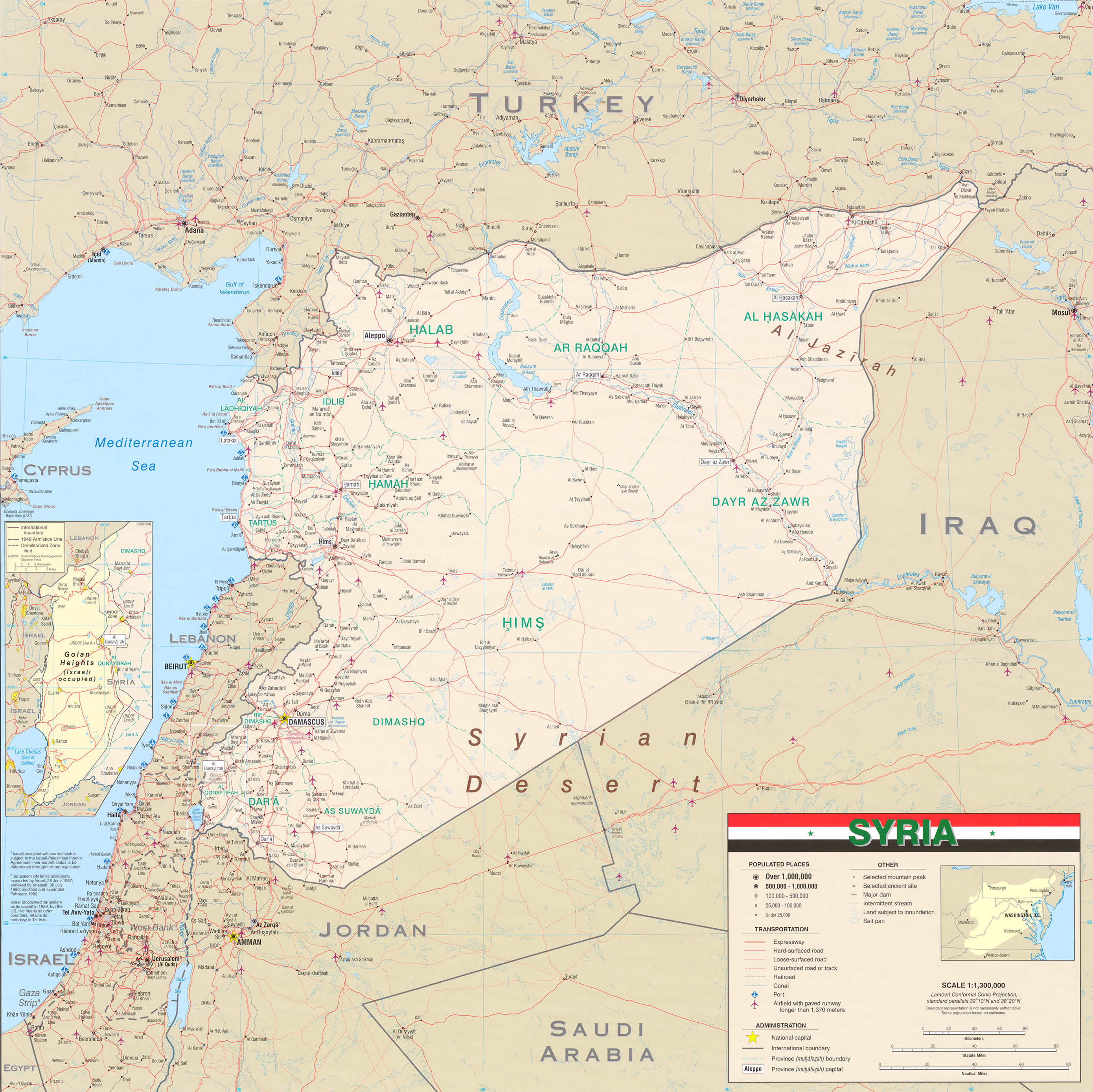 Mapa Siria