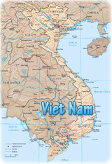 Mapa do Vietnam